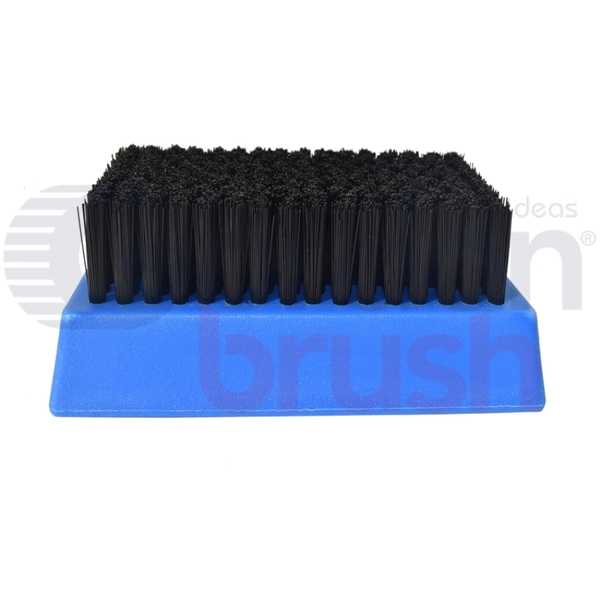 Gordon Brush 0.012" Black Nylon Bristle, 4-1/4" x 2-1/2" Plastic Block Brush G1308NP